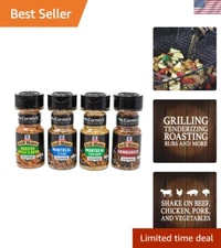 Ultimate 4 Count Grilling Seasoning Set: Perfect for Steaks, Burgers & Veggies