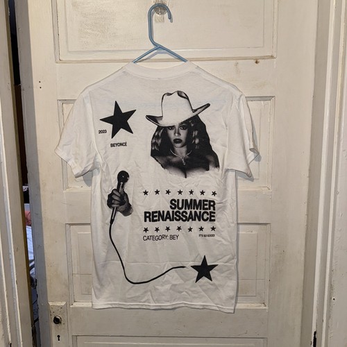 Beyoncé RWT 2023 Renaissance World Tour White Cowboy Hat T Shirt Size ...