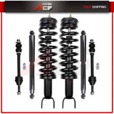 Front Struts Rear Shock Absorbers Sway Bar For 2006 2007 2008 Dodge Ram 1500 4WD