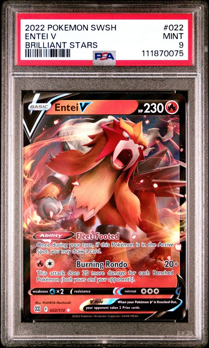 Entei V 022/172 Swsh09: Brilliant Stars Holo for sale online | eBay