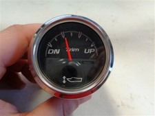 RANGER TRITON TRIM GAUGE 947976 BLACK FACE & CHROME BEZEL MARINE BOAT