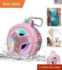 Portable Bluetooth Shower Speaker with LED Light Show - Perfect for Pool  Beach