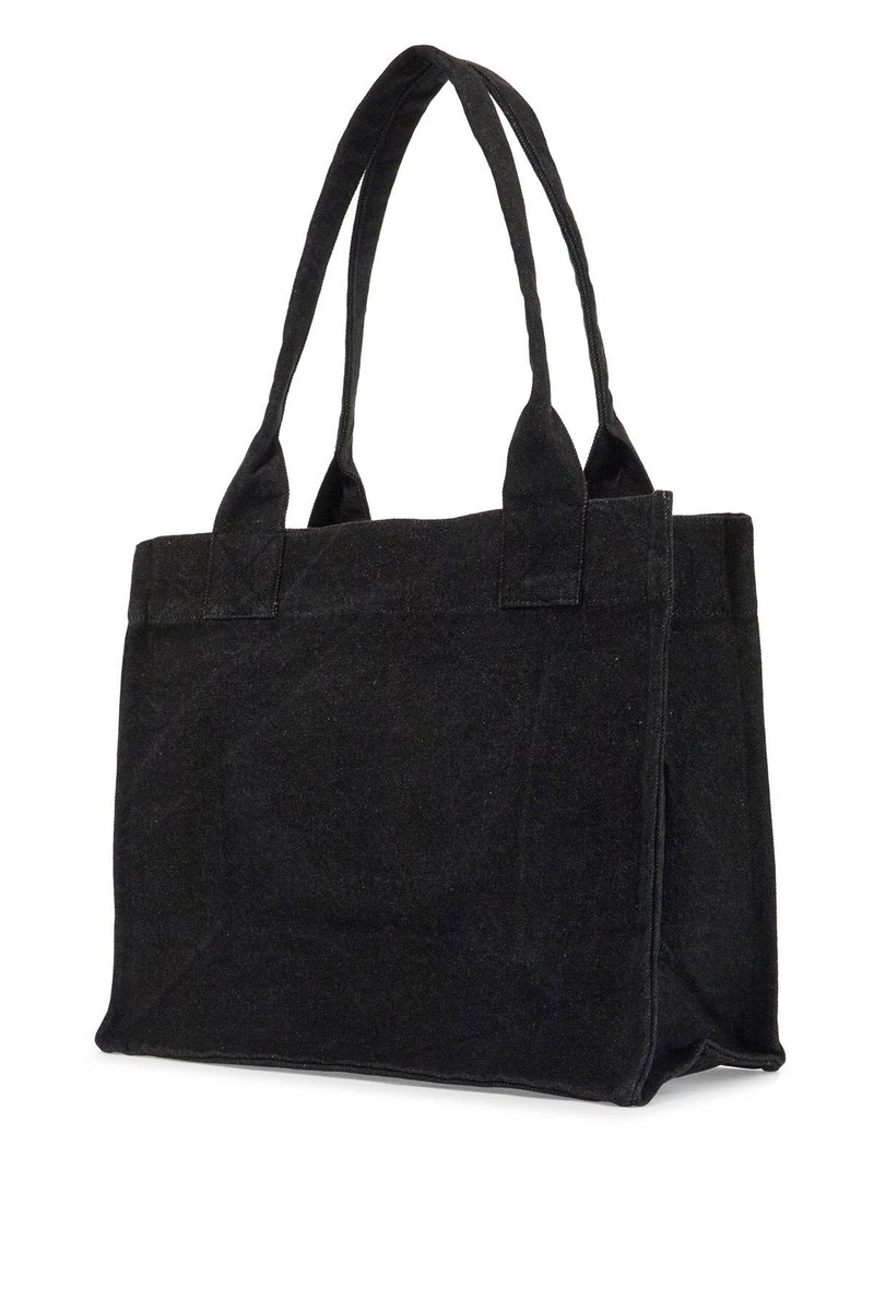 GANNI| (Denim Easy Large Tote Bag (A6583 099)) GANNI Large Easy Shopper Denim tote bag Woman A6583 99 Blue