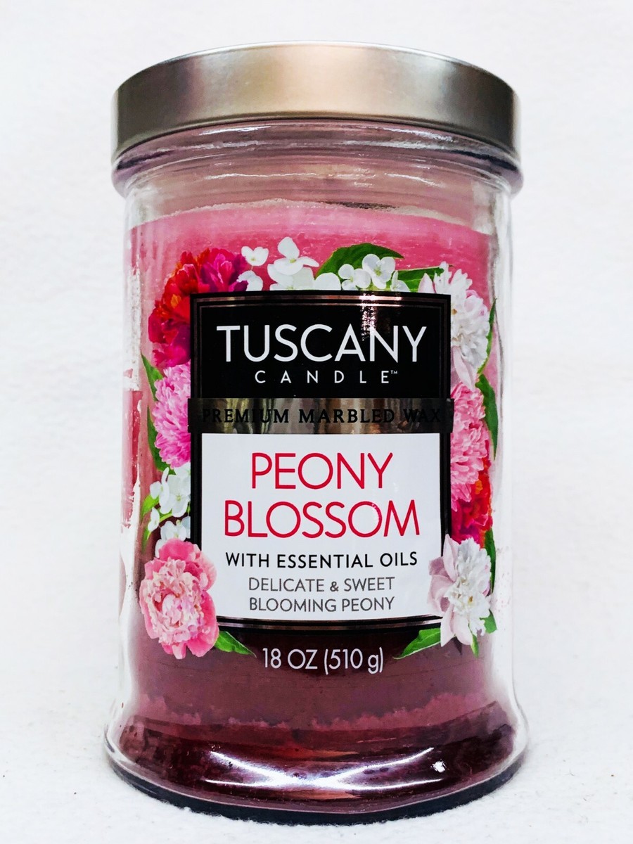 1 Tuscany Candle PEONY BLOSSOM Premium 2-Wick Tumbler Large Candle