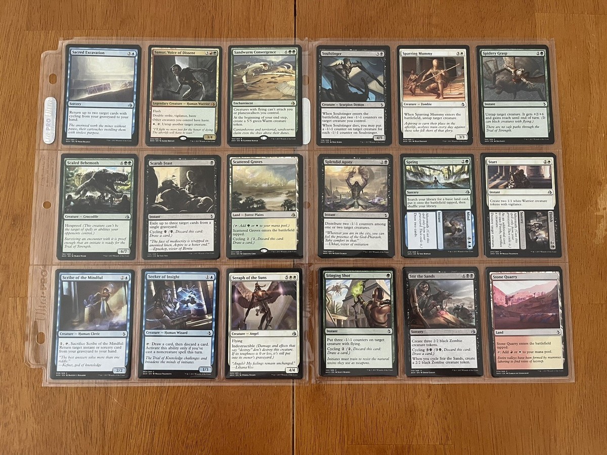 Magic The Gathering Complete Set Of Amonkhet | eBay