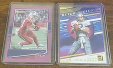 Cole Beasley Roger Staubach 2020 Panini Donruss /500 Retro Series Lot (2) RL01