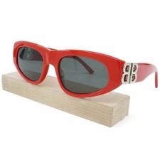  BB0095S-016 Womens Balenciaga Cat Eye Sunglasses - Red