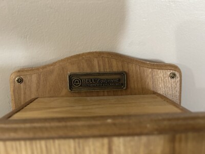 Vintage Wood Old Style Box Telephone Bell Alexandria Push Button