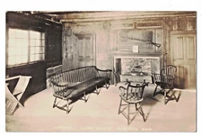 Postcard Photograph Card Interior Land Office Marietta Ohio Glossy Yellowing