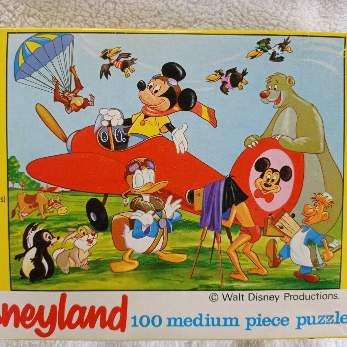 Vintage Walt Disney Mickey Mouse Jigsaw Puzzle 100 Pieces