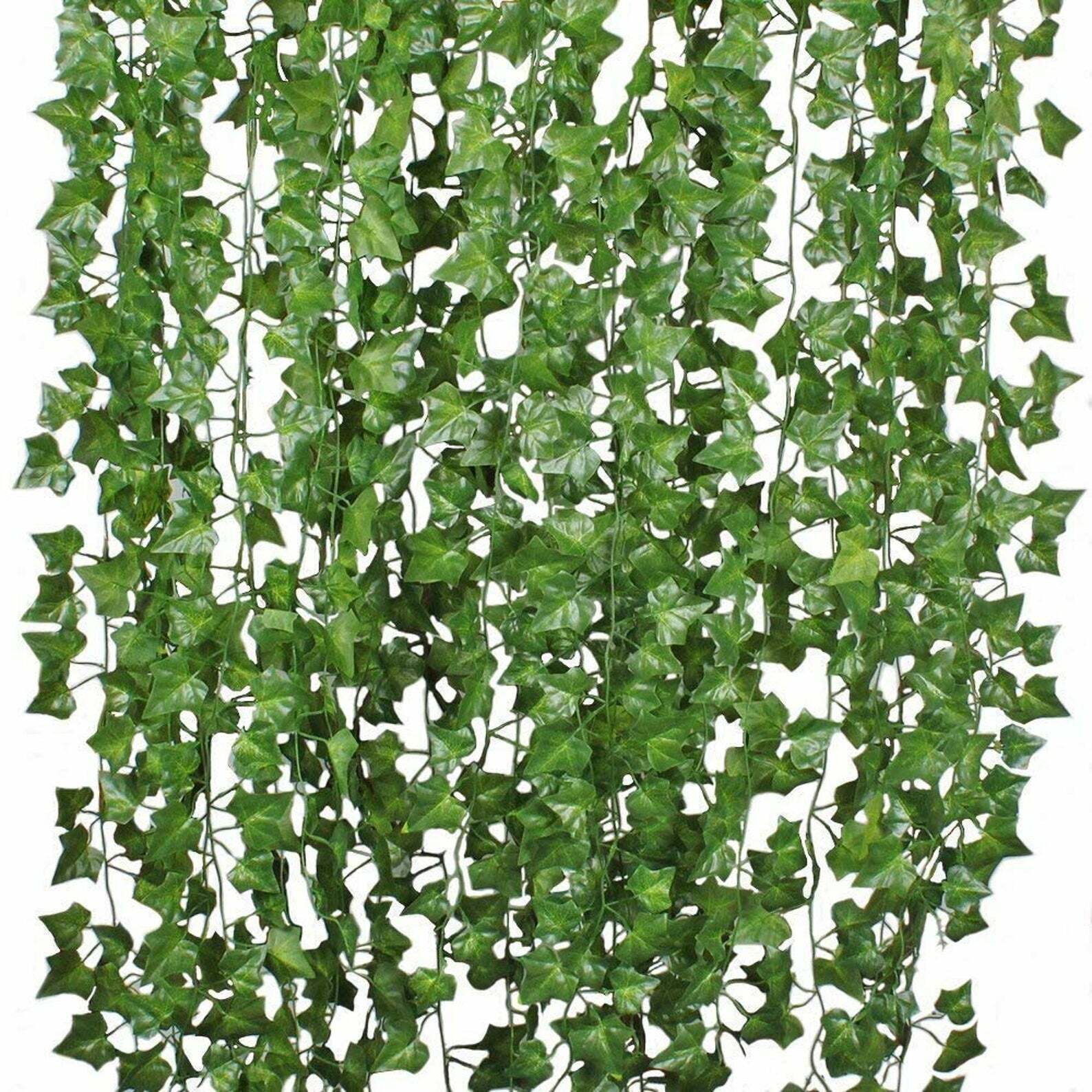 Decoration Green Artificial Leaves Ficus Ivy, Packaging Size: 24