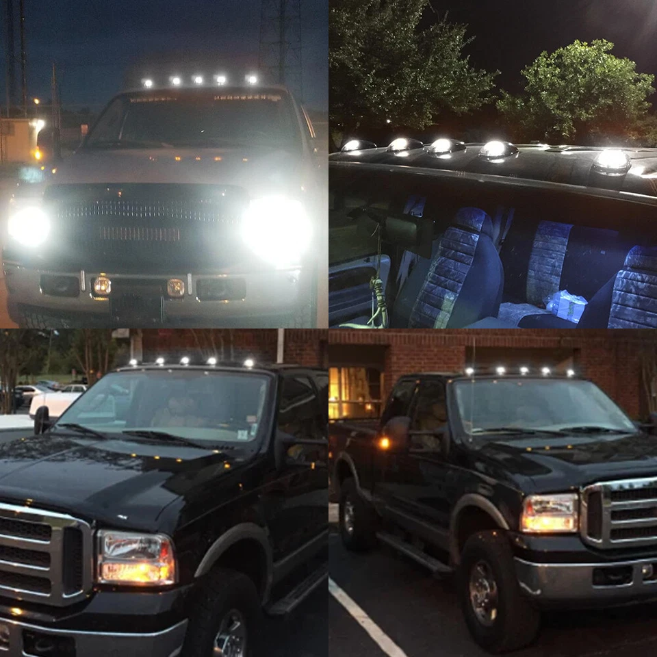 5X Luces blancas para cabina techo Ford F250 350 450 550 650 750 SD 1999-16 T10 EE. UU. Foto 4 de 4