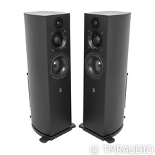 Atc Scm 40a Powered Floorstanding Speakers; Black Ash Pair