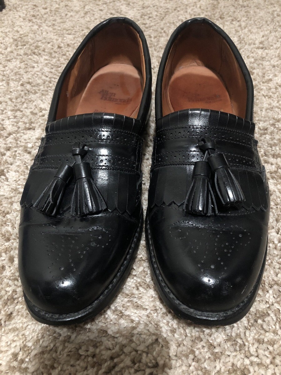 Allen Edmonds Bridgeton Mens Black Tassel Loafers Slip Ons  display picture 1