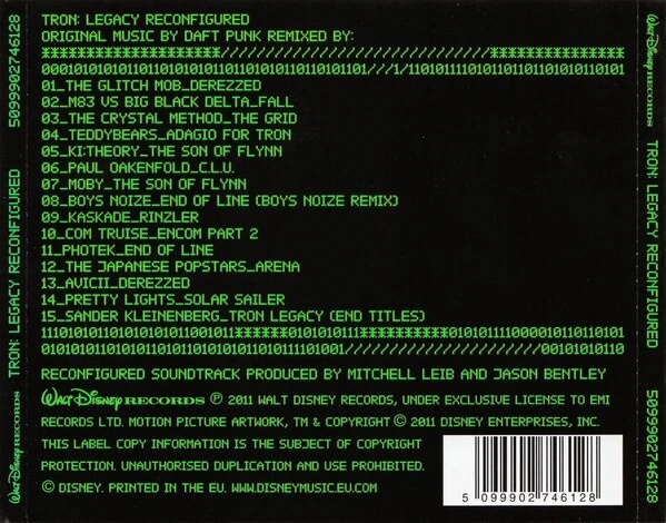 CD ALBUM DAFT PUNK TRON: LEGACY RECONFIGURED RARE COLLECTOR EXCELLENT ETAT 2011 - Photo 3/4