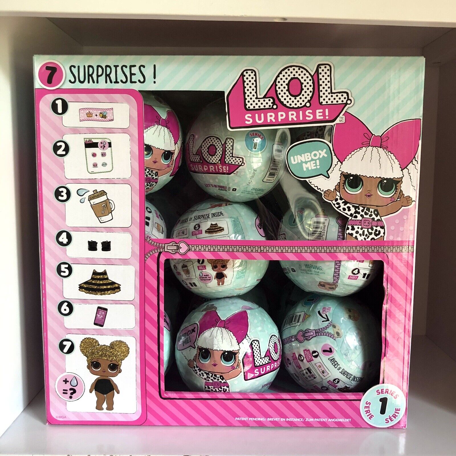 Authentic LOL Surprise Series 1 Display Case Box 18 Balls Big Sister Dolls  Diva