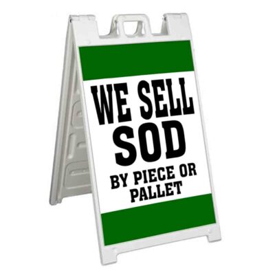 WE SELL SOD BY PIECE OR PALLET Signicade 24x36 Aframe Sidewalk Sign Banner Decal