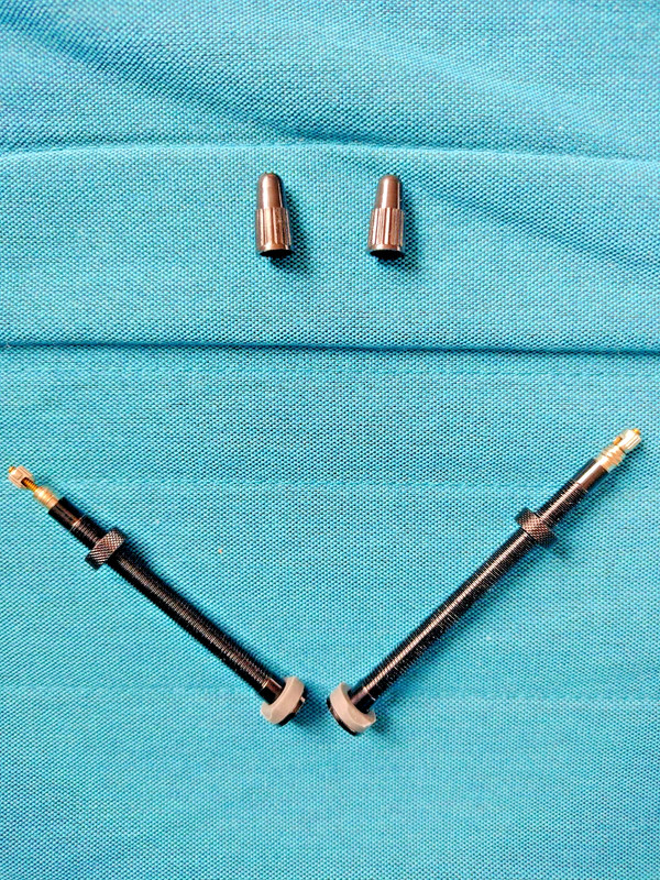 Specialized ROVAL Tubeless valve stem set Front+Rear Long 70+80mm NEW
