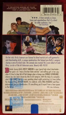 Buffy the Vampire Slayer (VHS, 1992) New Sealed With Watermarks