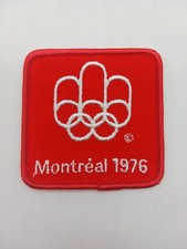 Patch Broderie Olympique Montréal 1976 - Blanc - Ancien Mais Neuf