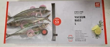 ZWILLING Fresh & Save Vacuum Sealer Seal Bags Airtight Food Storage 3X Large L