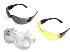 PPE Safety Glasses Goggles Eye Protection Anti Fog Black