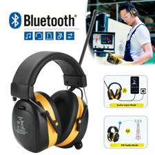 Electronic Digital FM Radio BluetoHeadphones Ear Protection Safety Ear Muffs