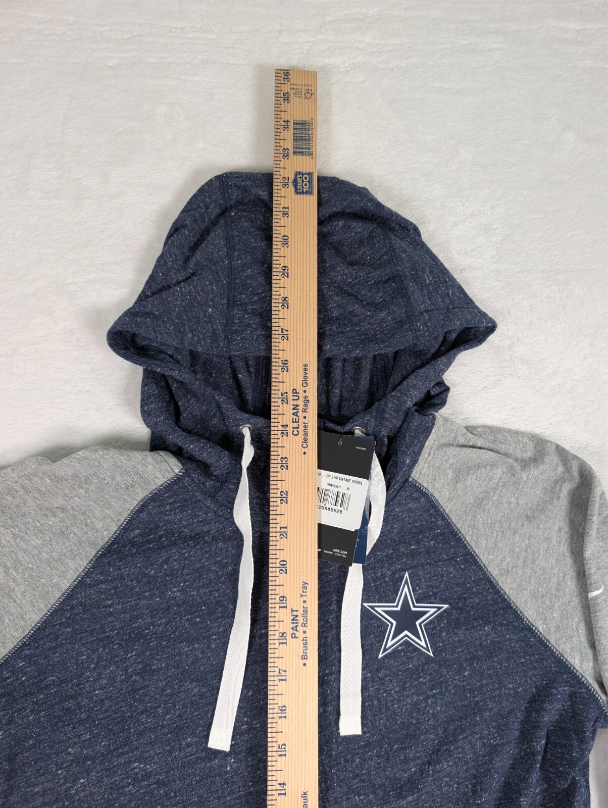 SACAI X NIKE Felpa con cappuccio Dallas Cowboys Nike logo full zip palestra vintage donna taglia media NFL NUOVA CON ETICHETTE