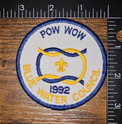 Blue Water Council Michigan Pow Wow 1992 Boy Scout BSA Patch 