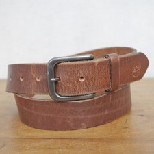 Timberland USA Made Brown Leather Belt Size 34