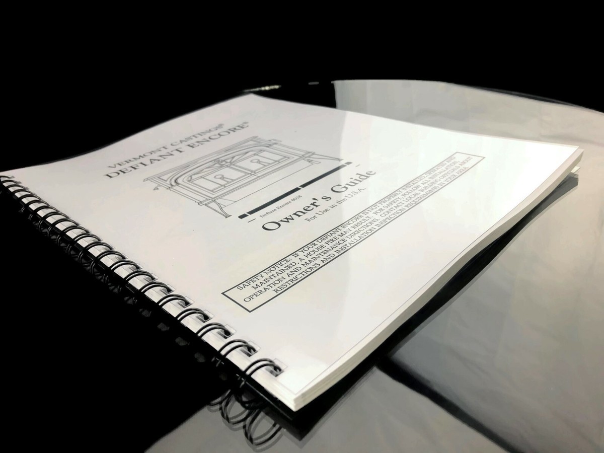 Vermont Castings Defiant Encore 0028 u0026amp; 2140 Owners Guide u0026amp; Service  Manual | eBay