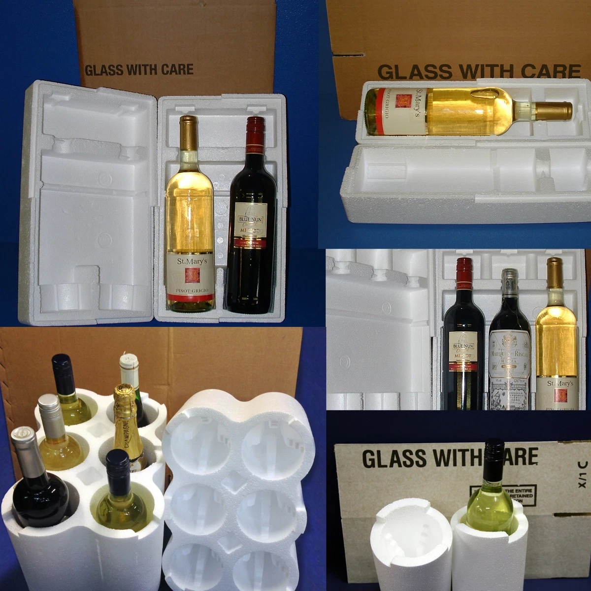 Foam wine bottle holder sale