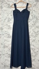 Jasmine B2 Women Long Sweetheart Neckline Poly Chiffon Bridesmaid Dress Sz 6 EUC