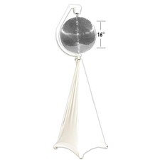 Eliminator Decor MBSK Motorized Mirror Ball Stand w Scrim Eliminator 16" Mi...