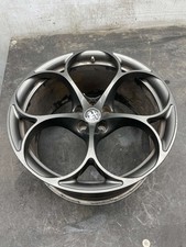 2018 Alfa Romeo Stelvio Oem 20x10 5 Spoke Wheel Rim Dark Gray Curb Rash 2018 Alfa Romeo Stelvio Oem 20x10 5 Spoke Wheel Rim Dark Gray Curb Rash