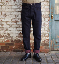 Studio D'Artisan D1908 14oz Bengara Dyed Jeans Relax Tapered SD-108 Type
