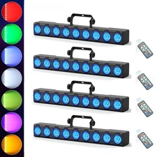 9 LEDs Wall Wash Lamps 36W RGBW Light Bar Stage Lighting Effect DJ Party Lights