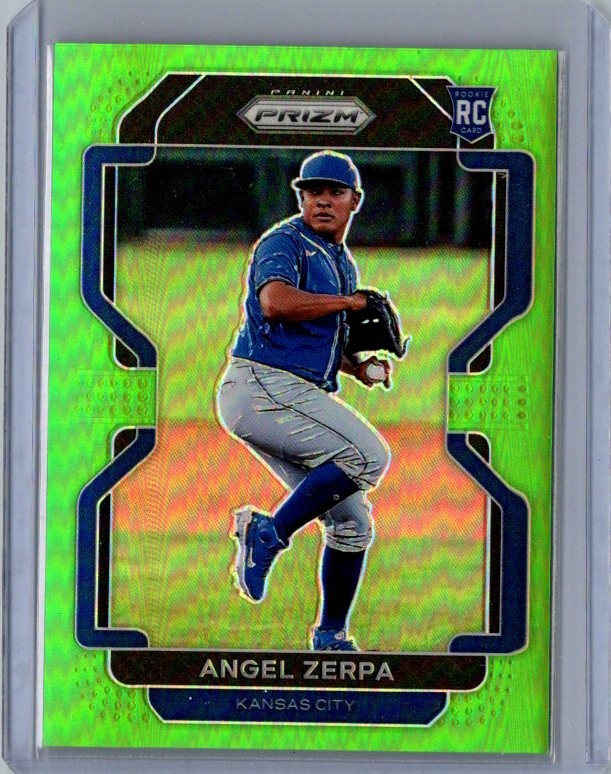 2022 Panini Prizm #270 Angel Zerpa Lime Green Prizm #/125