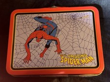 1998 Vintage Marvel Comics Amazing Spider-Man Small Metal Lunchbox