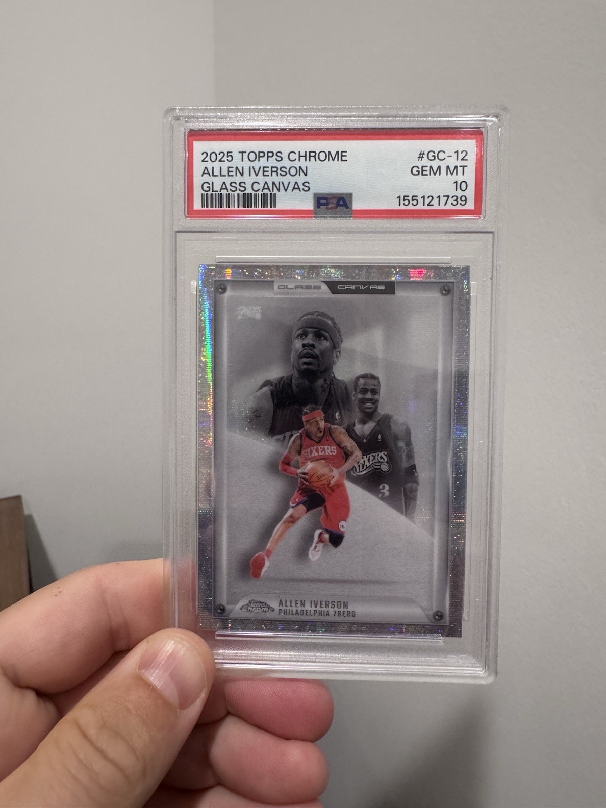 Allen Iverson 2025 Topps Chrome #GC-12 Glass Canvas /(SSP) Price 