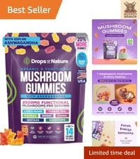 Immune Defense & Cognitive Enhancer: Organic Mushroom Gummies,  & Low Carb