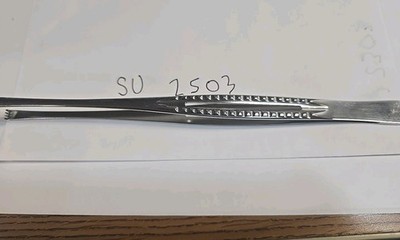 V. Mueller SU2530 Kelly Tissue Forceps 8½'' Stainless Steel 3x4 Teeth nice 