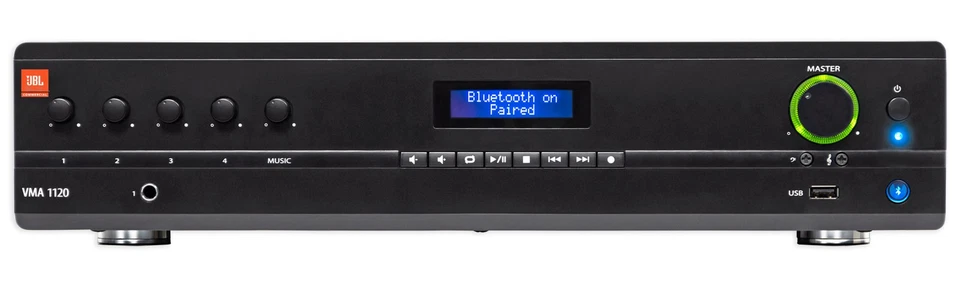 JBL VMA1120 Commercial 70v Bluetooth Mixer/Amplifier+Wifi Streaming Receiver - Image 2 of 4
