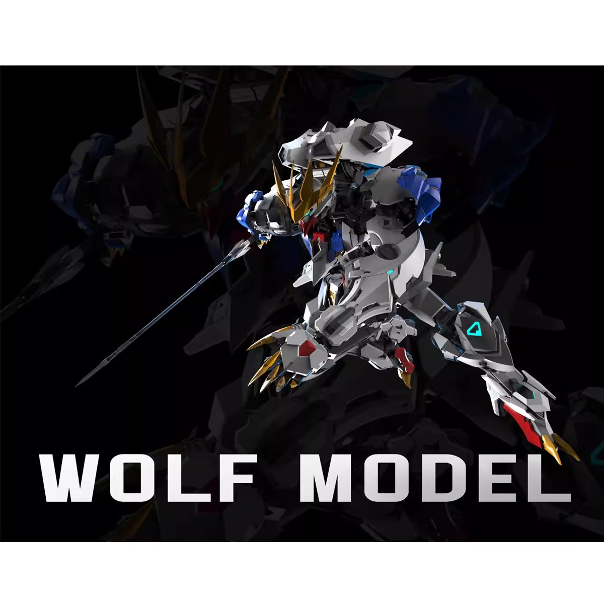 HiPlay Wolf Technology Metal Frame Wolf Model 1/100 Assembly Model Kit