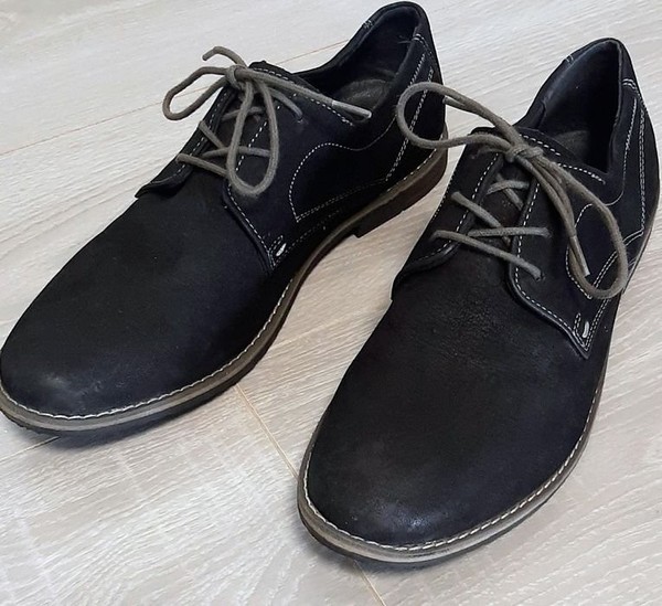 Men Lasocki Heels Black Leather