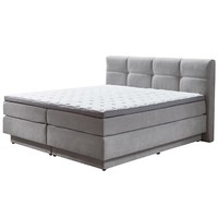 Boxspringbett - Silber - H3/H4 - Mit Bettkasten - 180X200 Cm Doppelbett