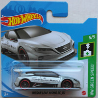 Hot Wheels Nissan Leaf Nismo RC 02 Silbermetallic Neu/Ovp Sportwagen HW Auto Car