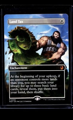 2023 MTG Magic The Gathering WOT Enchanting Tales Anime Borderless #66 Land Tax