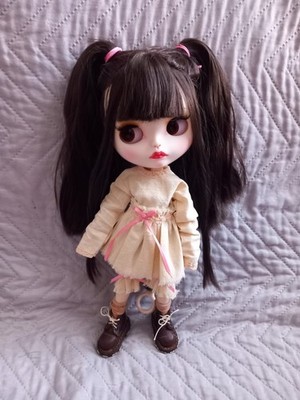OOAK Handgenähte Puppen Kleid & Bloomers Ragamuffin Blythe Puppe Barbie Vintage Look
