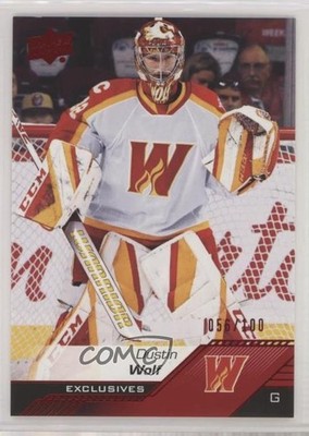 2022-23 Upper Deck AHL Exclusives 56/100 Dustin Wolf #41 1l80